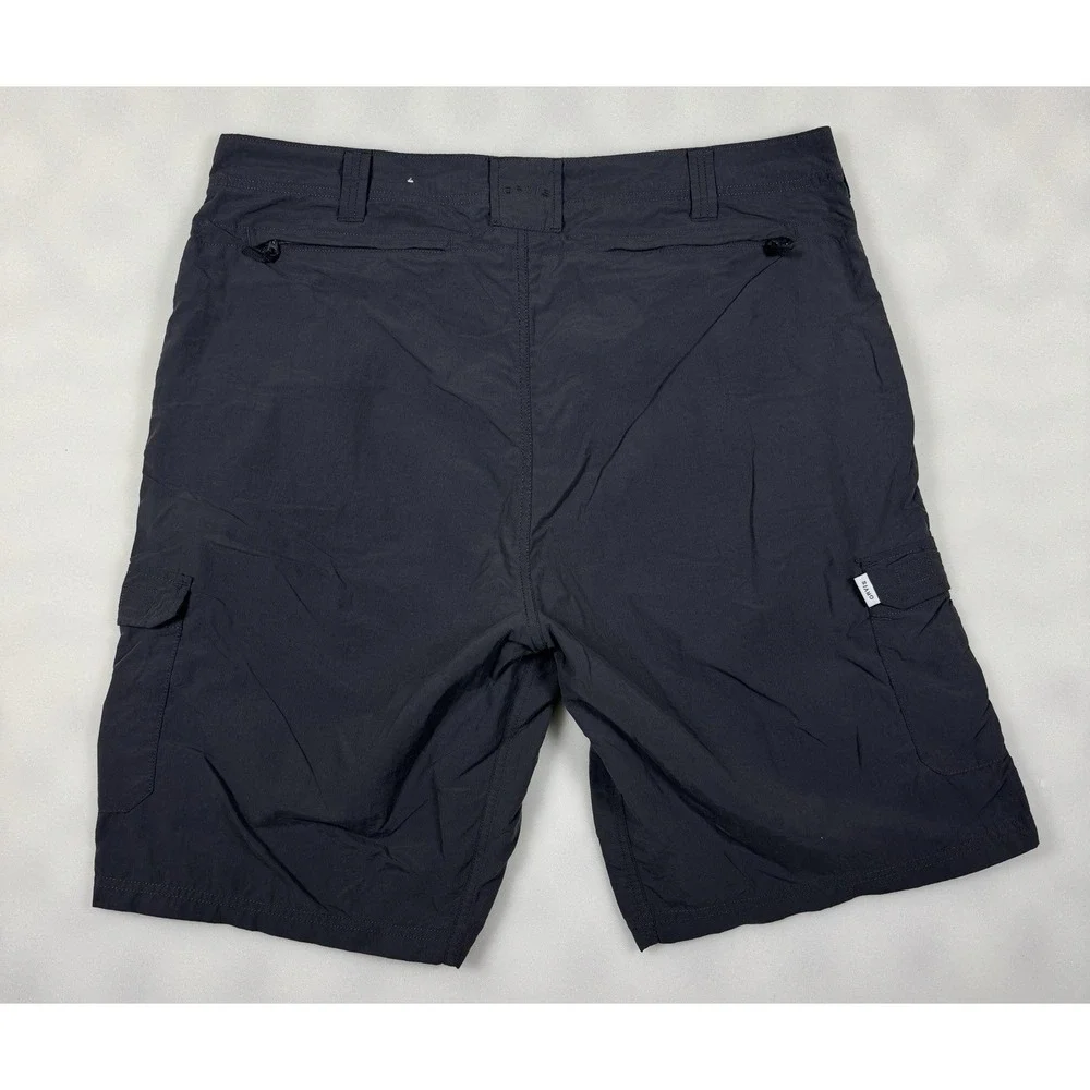 Orvis Mens 38 Gray Cargo Pockets Outdoor Hiking Shorts 100% Nylon 137013